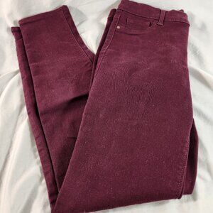 VTG Jordache Super Skinny Juniors Mulberry Pants Sz 16 Skinny Leg Pockets EUC